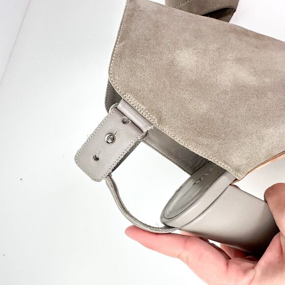 Vince Addison Suede Leather Peep Toe Booties US Size 10 EU 41.5 Made in Itlay - Picture 8 of 11